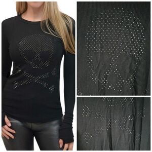 NWT Lauren Moshi Thermal Crystal Skull With Bones mckinley
